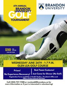 6th Annual BU Golf Tournament poster
