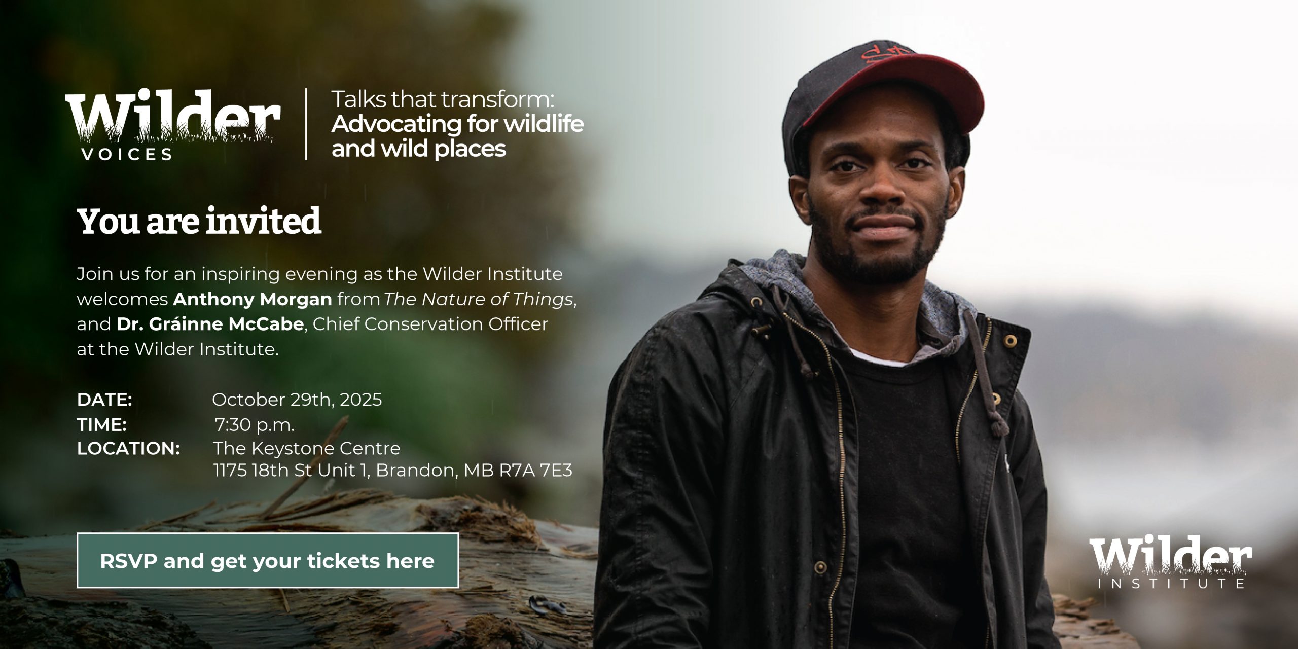 Poster to promote Wilder Voices.