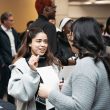 Co-op students mingle at an event earlier this year.