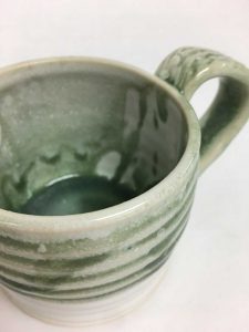 Pottery mug - close up