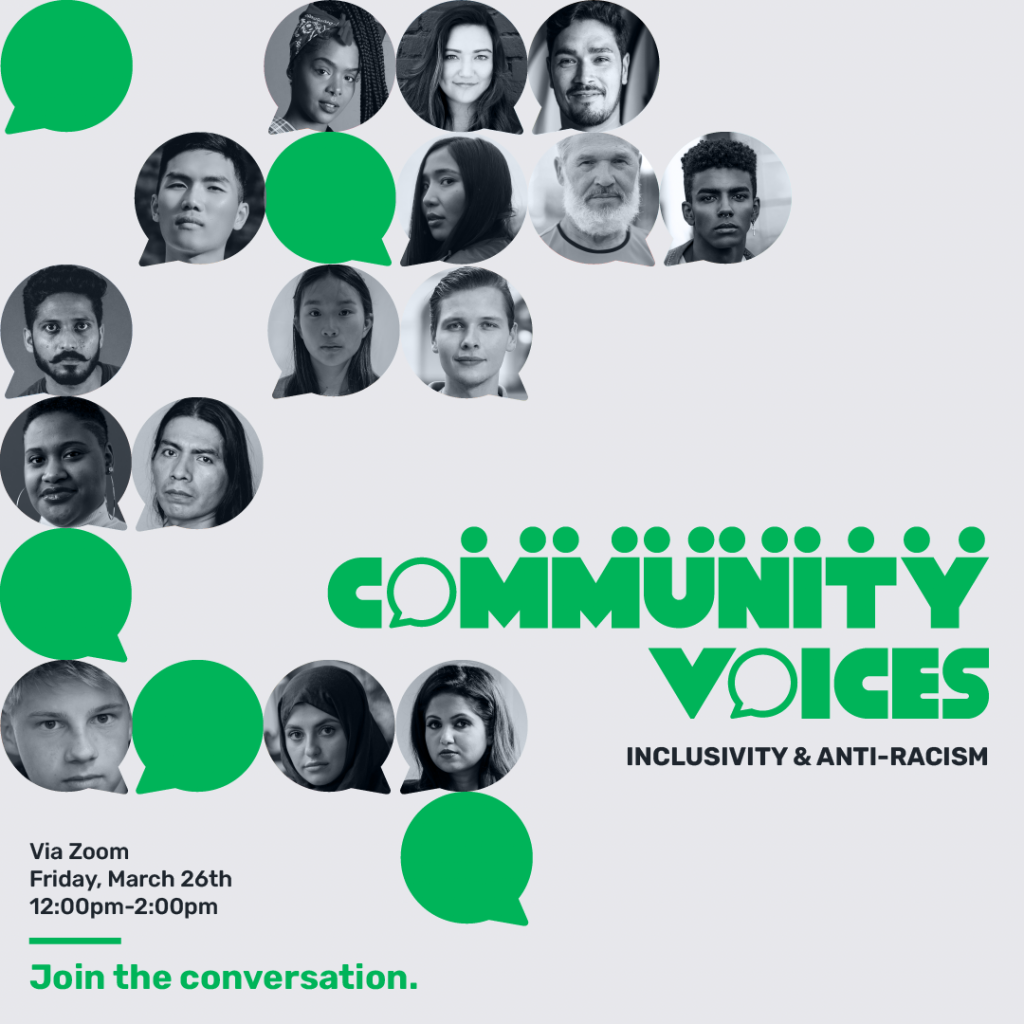 Community Voices: Inclusivity and Anti-Racism – Events