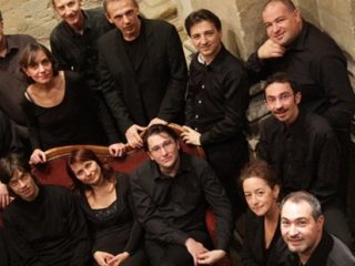 A group of people dressed in black