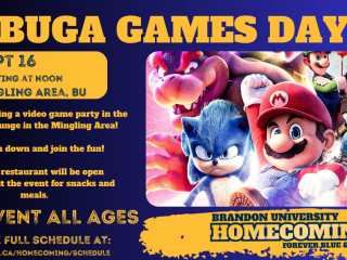 Games Day poster features video game characters